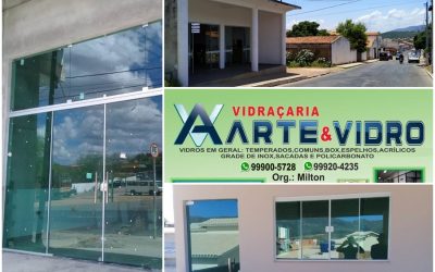 VIDRAÇARIA ARTE E VIDRO ATENDENDO MACAÚBAS E REGIÃO