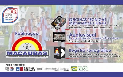 PROJETO “FILARMÔNICA NOSSA SENHORA DA IMACULADA CONCEIÇÃO DE MACAÚBAS” APRESENTA PROJETO DE FORMAÇÃO MUSICAL