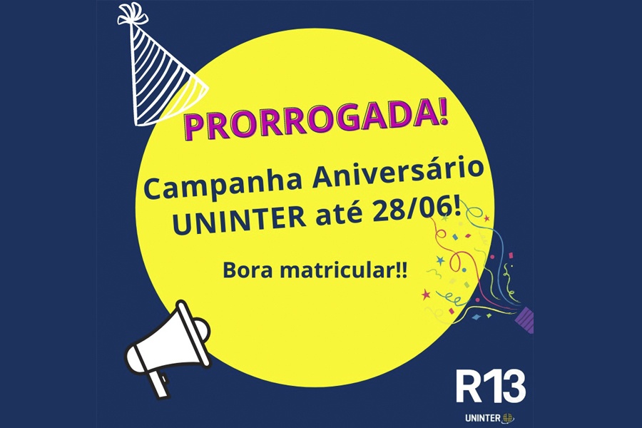 MATRÍCULAS PARA JULHO 2021 COM DESCONTOS IMPERDÍVEIS DA CAMPANHA 25 ANOS UNINTER