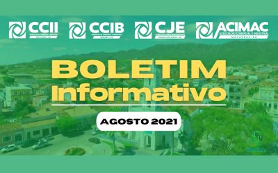 CONFIRA O BOLETIM INFORMATIVO DA ACIMAC DO MÊS DE AGOSTO DE 2021