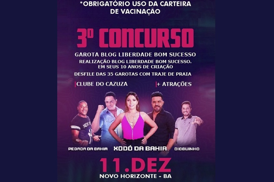 3º CONCURSO DO BLOG LBS VAI REUNIR GAROTAS DE VÁRIAS CIDADES DA REGIÃO E SHOWS AO VIVO