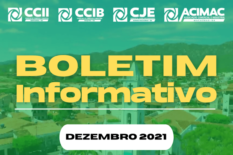 CONFIRA O BOLETIM INFORMATIVO DA ACIMAC DO MÊS DE DEZEMBRO DE 2021