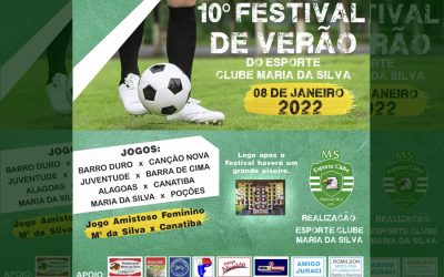 VEM AÍ O 10º FESTIVAL DE VERÃO DO ESPORTE CLUBE MARIA DA SILVA