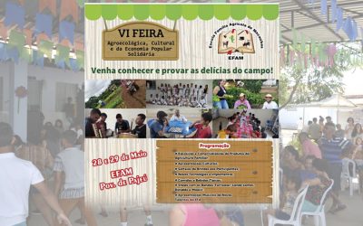 VEM AÍ A 6ª FEIRA AGROECOLÓGICA DA ESCOLA AGRÍCOLA DE MACAÚBAS – BA