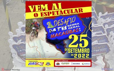 VEM AÍ O 2º DESAFIO MTB/XCM DA SERRA GERAL DE MACAÚBAS