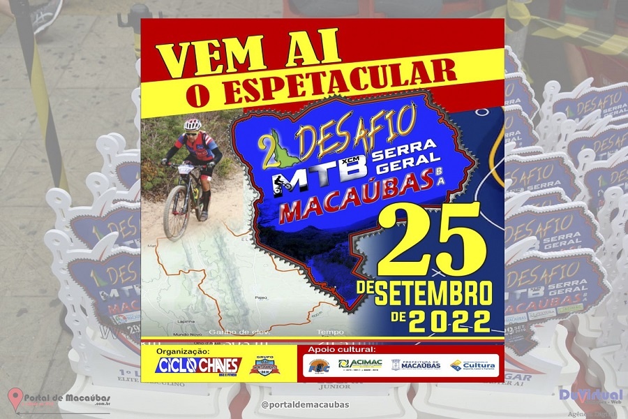 VEM AÍ O 2º DESAFIO MTB/XCM DA SERRA GERAL DE MACAÚBAS