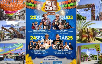 PROGRAMAÇÃO DOS FESTEJOS JUNINOS 2022 DO SÃO JOÃO DE MACAÚBAS