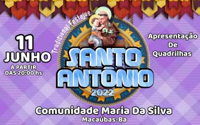 FESTIVAL EM COMEMORAÇÃO A SANTO ANTÔNIO – COMUNIDADE DE MARIA DA SILVA