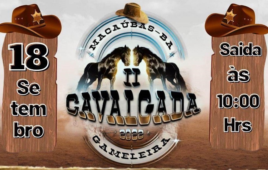 2ª CAVALGADA DA GAMELEIRA! É NESTE DOMINGO DIA 18 DE SETEMBRO