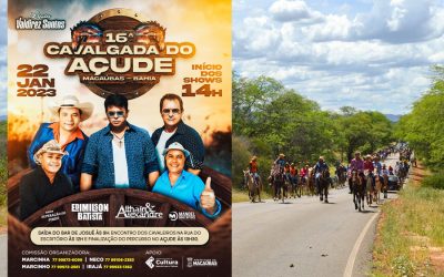 A TRADICIONAL CAVALGADA DO AÇUDE DE MACAÚBAS SERÁ NESTE DOMINGO, 22 DE JANEIRO 2023