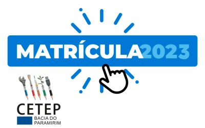 MATRÍCULAS 2023 DO CETEP DA BACIA DO PARAMIRIM ACONTECE DE 16 A 24 DE JANEIRO