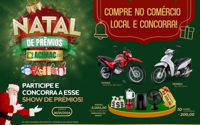 ACIMAC LANÇA CAMPANHA NATAL DE PRÊMIOS 2023