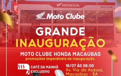 MOTO CLUBE! VENHA PARA INAUGURAÇÃO DA NOSSA NOVA LOJA NA CIDADE
