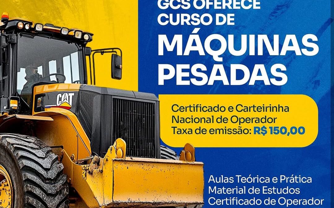 CURSO DE OPERADOR DE MÁQUINAS PESADAS – MACAÚBAS-BA