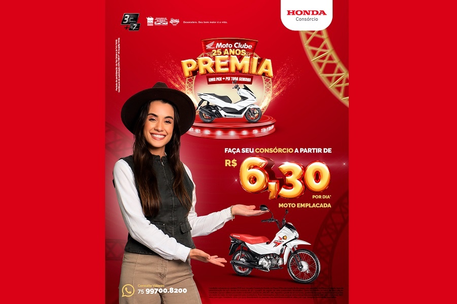 NOS 25 ANOS DA MOTO CLUBE, QUEM LEVA OS PRÊMIOS É VOCÊ!