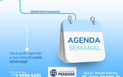 LABORATÓRIO PESQUISA: AGENDA ATENDIMENTO SEMANAL – NOVEMBRO – 2025