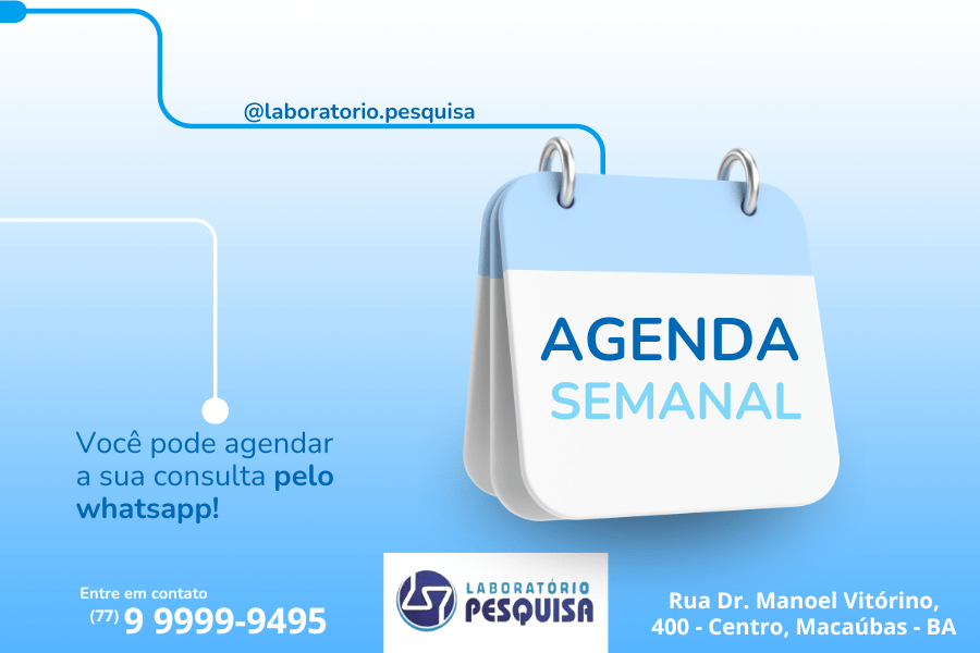 LABORATÓRIO PESQUISA: AGENDA ATENDIMENTO SEMANAL – NOVEMBRO – 2025