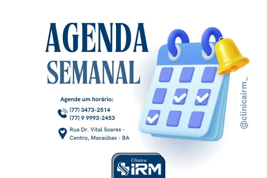 CLÍNICA IRM: AGENDA ATENDIMENTO SEMANAL – NOVEMBRO – 2025