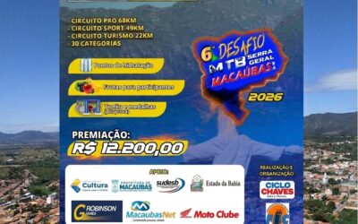 INSCRIÇÕES ABERTAS: PREPARE-SE PARA O 6º DESAFIO MTB/XCM DA SERRA GERAL DE MACAÚBAS!